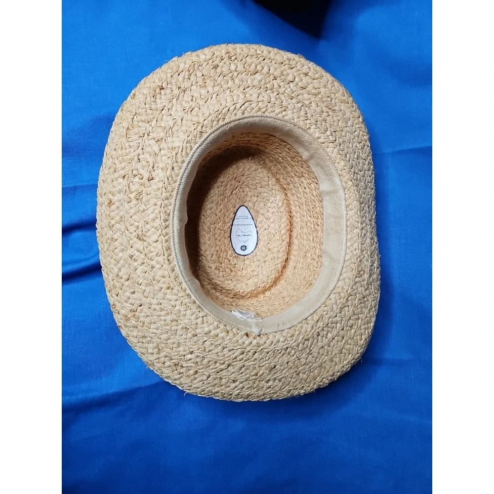 SUMMER CLUB Australia Hat Straw Wide Brim Sun Blocker Beach Coastal Size Large‎